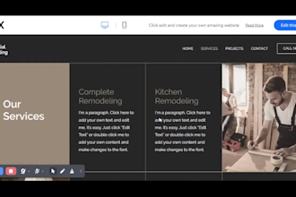 design real estate website hvac website construction website, contractor website