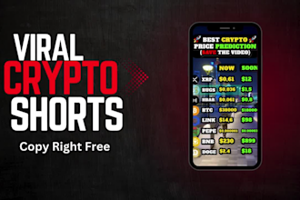 create manual crypto shorts for instagram reels, youtube and tiktok