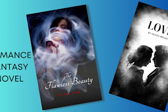 do kindle ebook, cookbook, book cover, novel cover design