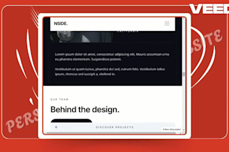 design personal portfolio website business resume website personal website