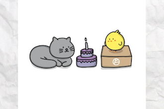 draw a simple animated GIF of a character or obcject