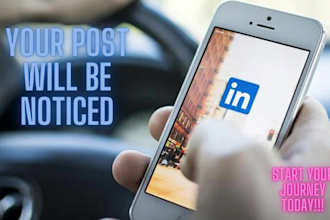 share your post on linkedin where I have 29,000 c level connections