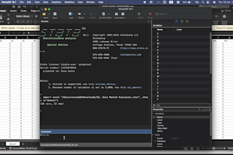 analyze your data, stata, eviews, econometrics