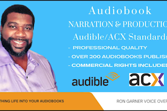 narrate your audiobook to acx audible standards
