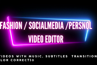 creat stylish fashion promos video, magazine, dress design and logo