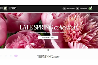 flower shopify store website florist website flower shopify store dropshipping