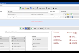 design solar pv systm with pvsyst simulations