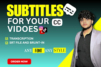 do english captions, subtitles and transcription for your videos