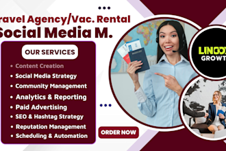 be you travel agency, vacation rentals social media marketing manager