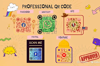 create professional qr code with custom logo in 1 hours