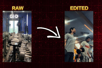 edit cinematic vlogs, gym videos, reels, and engaging short content