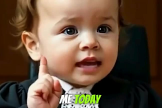 do ai baby podcast video, viral ai baby podcast video, baby talking podcast