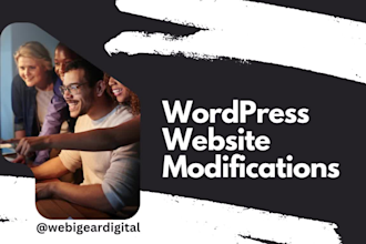 do wordpress website modifications