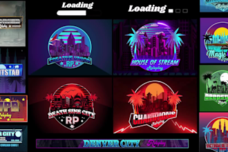 design roleplay, discord and fivem server logo animations