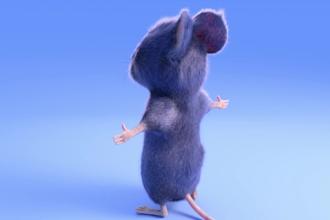 create a cartoon 3d character with fur and rig