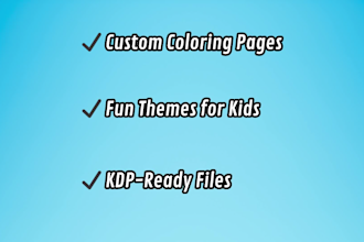 create KDP coloring books for kids and adults