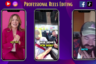 edit sizzle reels demo ,showreels , podcast video editing in 24 hours