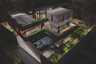 architectural 3d modeling exterior house, commercial rendering and visualisation