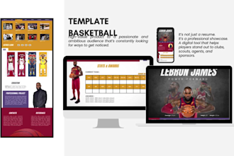 create a custom sports resume for athletes and professionals