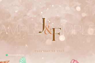 animate your wedding monogram or logo
