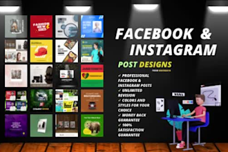 design attractive facebook and instagram posts