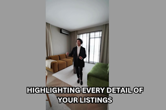 do professional video editing for real estate agent