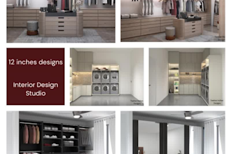 create beautiful design of kitchen, closet, pantry, laundry