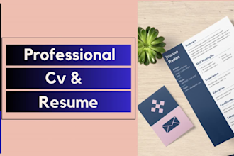 deliver professional cv and resume writing services