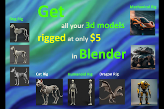 rig your 3d model in blender for animation and game engines