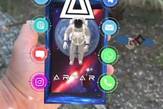 develop business cards web ar augmented reality for you no app
