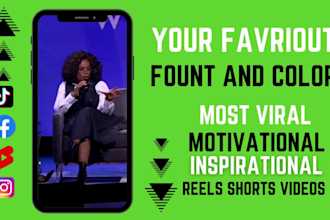 create on demand men and women motivational instagram reels, youtube shorts