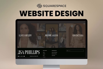 design professional squarespace website quick
