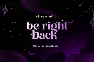 create design animated cute stream overlay