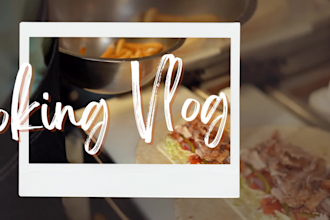design a custom cooking youtube channel intro and outro