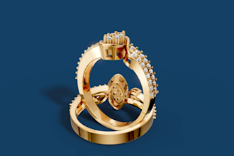 model a custom ring design based on your idea or sketch