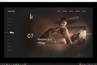design responsive website UI with clean animation