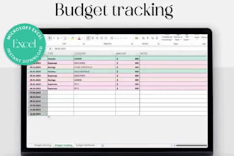 annual budget spreadsheet, excel budget, monthly planner, family yearly tracker