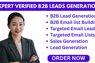 provide verified targeted b2b leads and targeted verified email lists building