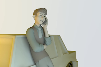create 2d 3d character design, 2d 3d character animation video, nft art design