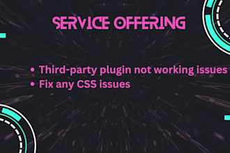 resolve webflow bugs, design issues, and customization