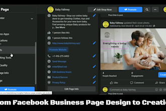create, setup and manage your facebook business page