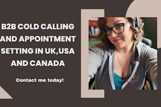 be your cold calling virtual assistant making phone calls to uk, USA and canada