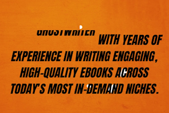 write book blurbs, bio or ebooks on self help, mindfulness, romance, cookbooks,