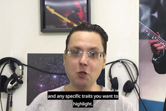 record voice for a character