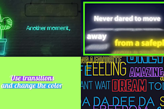 create animated lyric or music visualizer