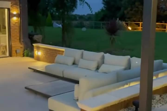 do backyard design, pool and garden as landscape architect