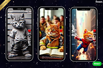 provide 1000 ai cat story videos mobile optimized 4k 60fps