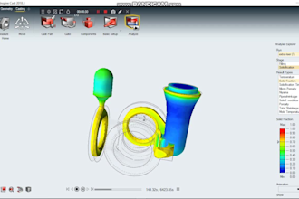 design gating systems for casting along with simulations