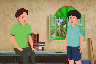 create 2d kid story animation in adobe animate
