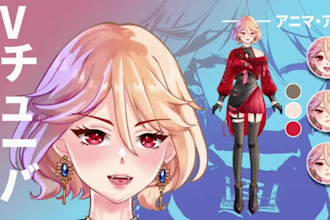 draw and rig anime vtuber 2d model dakimakura quality vtuber model commission
